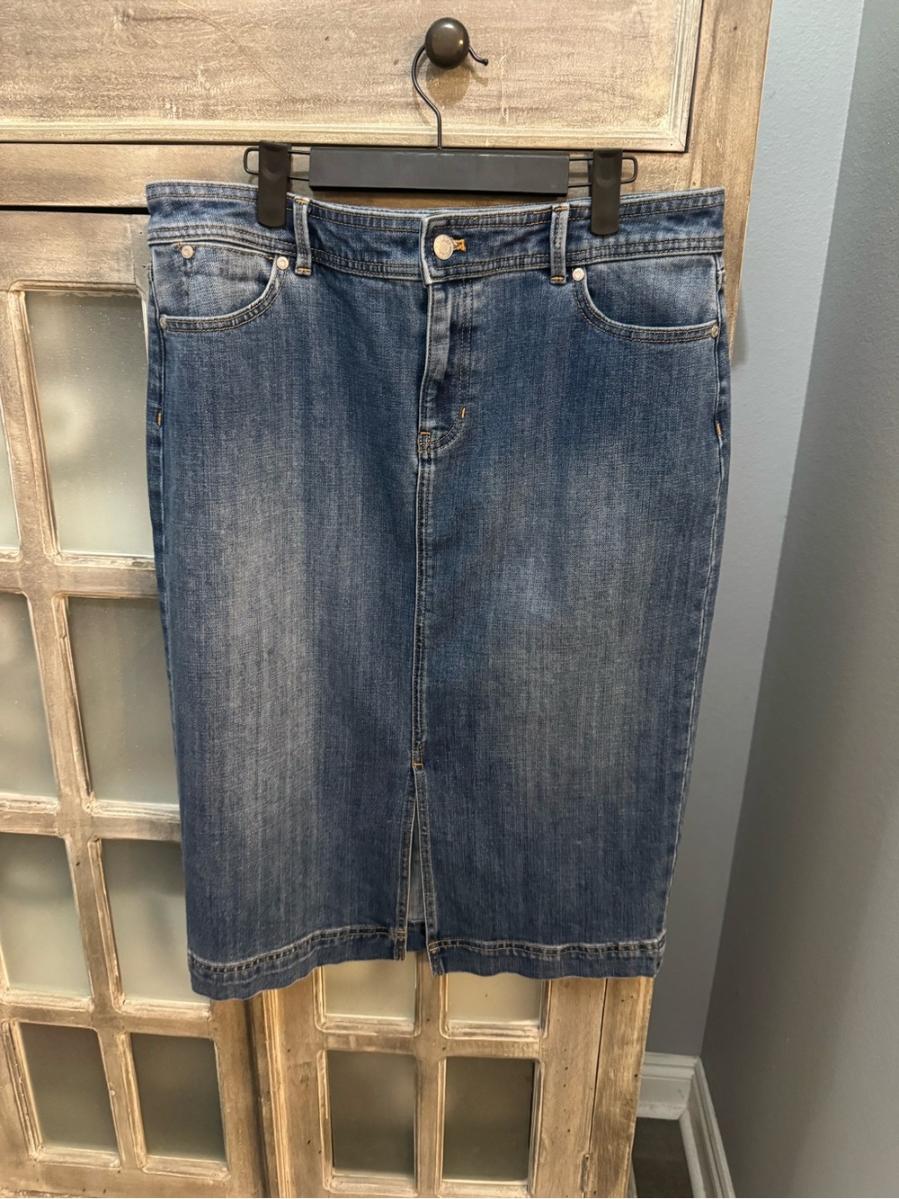 Talbots Midi Denim Skirt